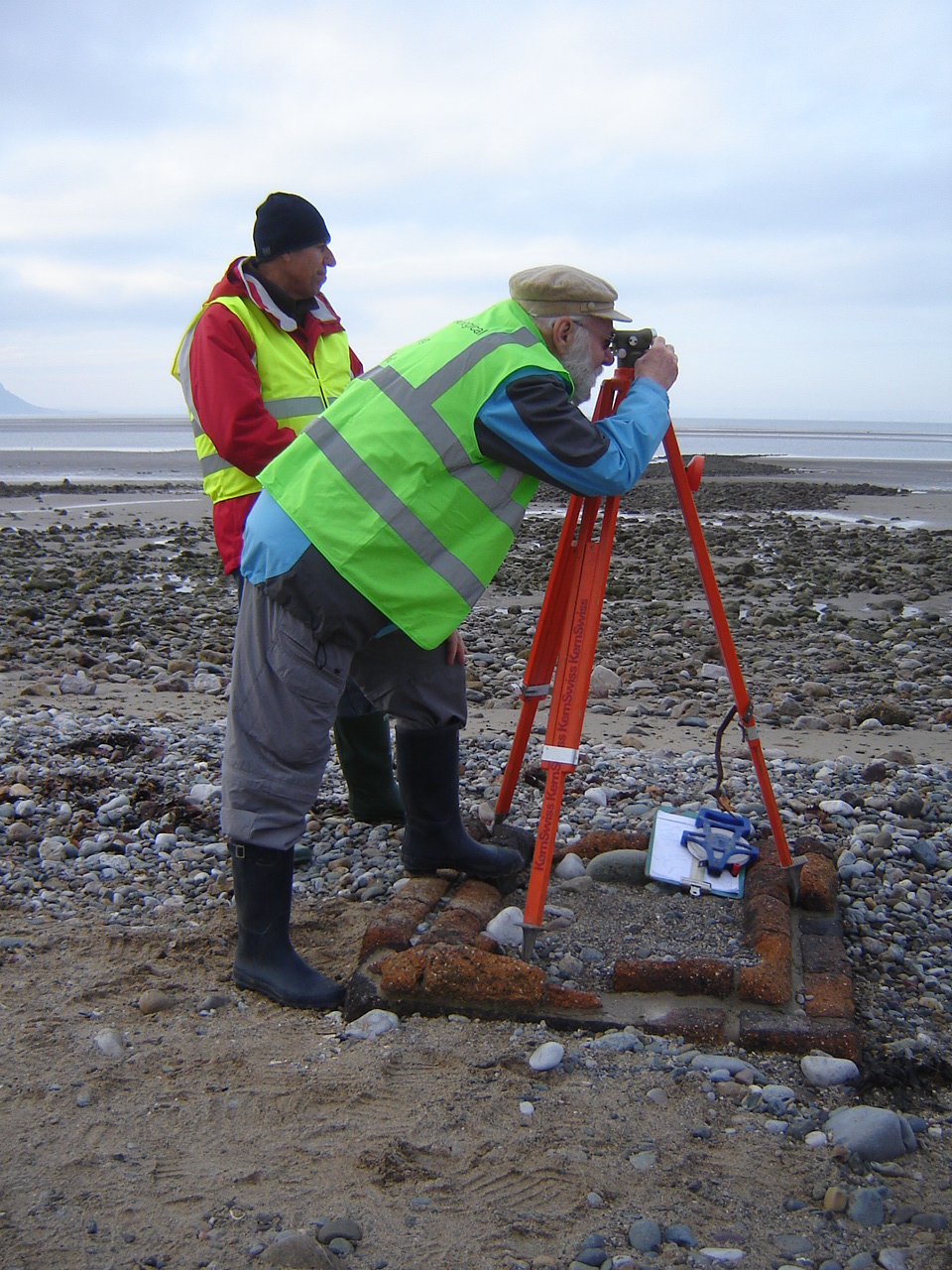 Volunteers from the Ships' Timbers Maritime Museum carying out a 3D Survey exercise.